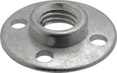 3M - 3/8" Max Diam, Abrasive Disc Retainer Nut - 5/8-11 Female, 3/8" Long - Exact Tool & Supply