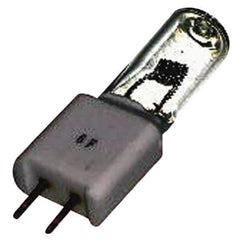 Value Collection - 300 Watt, 24 Volt, Halogen Miniature & Specialty T6 Lamp - 2 Pin Base, 50 to 749 Equivalent Range, Neutral (3,000 to 3,699), 2-1/8" OAL - Exact Tool & Supply