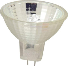 Value Collection - 410 Watt, 82 Volt, Halogen Miniature & Specialty MR16 Lamp - 2 Pin Base, 50 to 749 Equivalent Range, Neutral (3,000 to 3,699), 1-5/8" OAL - Exact Tool & Supply