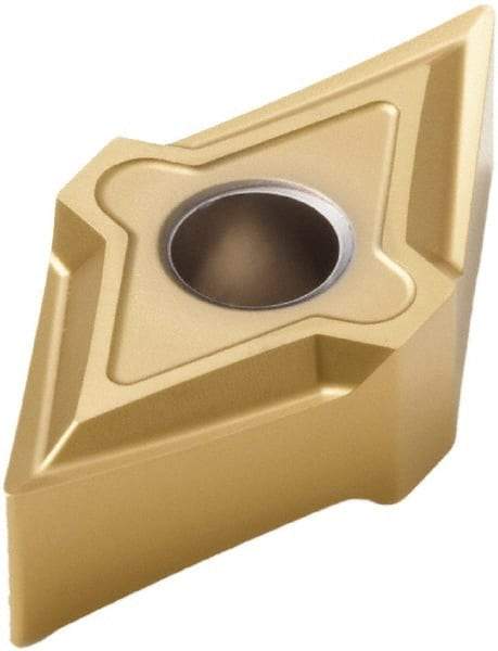 Seco - DNMP442 MF1 Grade TS2000 Carbide Turning Insert - TiAlN/TiN Finish, 55° Diamond, 1/2" Inscr Circle, 1/4" Thick, 1/32" Corner Radius - Exact Tool & Supply