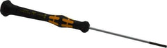 Wera - Electronic/Electrostatic Slotted Screwdriver - Round Shank, Ergonomic Handle - Exact Tool & Supply
