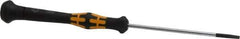 Wera - Electronic/Electrostatic Slotted Screwdriver - Round Shank, Ergonomic Handle - Exact Tool & Supply