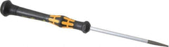 Wera - Electronic/Electrostatic Slotted Screwdriver - Round Shank, Ergonomic Handle - Exact Tool & Supply