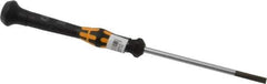 Wera - Electronic/Electrostatic Slotted Screwdriver - Round Shank, Ergonomic Handle - Exact Tool & Supply