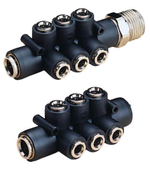 Norgren - 1/4" NPT Inlet x 1/4" NPT Outlet Heavy Duty In-Line Flow Control Valve - 5 to 230 psi, Needle Valve & Brass Material - Exact Tool & Supply