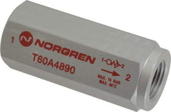 Norgren - 1/2" NPT Low Flow Air Fuse - 0 to 232 psi, Shutoff Valve & Aluminum Material - Exact Tool & Supply