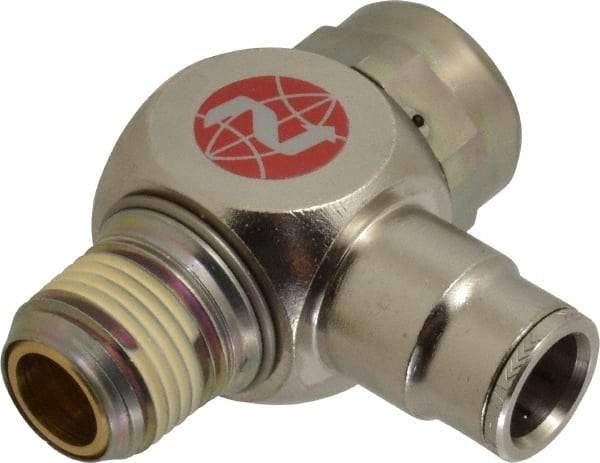 Norgren - 1/2" Tube x 1/2" NPTF Pilot Operated Check Valve - 15 to 150 psi & Brass Material - Exact Tool & Supply
