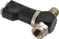 Norgren - 5/32" Tube x 1/8" NPTF Pressure Sensor Fitting Valve - 0 to 145 psi & Brass Material - Exact Tool & Supply