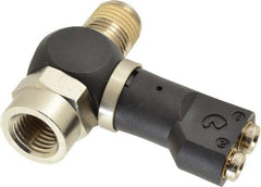 Norgren - 5/32" Tube x 1/4" NPTF Pressure Sensor Fitting Valve - 0 to 145 psi & Brass Material - Exact Tool & Supply