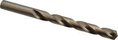 Triumph Twist Drill - 29/64" 135° Cobalt Jobber Drill - Oxide/Gold Finish, Right Hand Cut, Spiral Flute, Straight Shank, 5-5/8" OAL, Split Point - Exact Tool & Supply