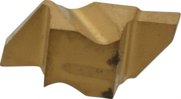 Kennametal - 2062NGP Grade KC850, 1.58mm Cutting Width Carbide Grooving Insert - 2.79mm Max Depth of Cut, Right Hand, 0.19mm Corner Radius, TiC/TiCN/TiN Finish - Exact Tool & Supply