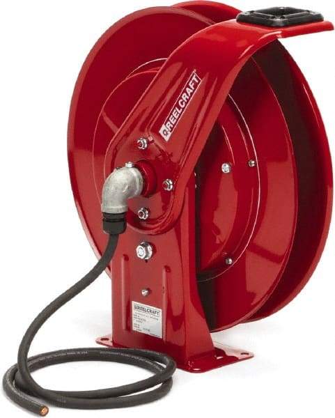 Reelcraft - 400 Amp, 90 VDC Welding Cable Reel - 20-1/4" Overall Height x 14-3/4" Overall Width x 19" Overall Depth - Exact Tool & Supply