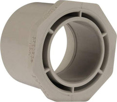 Value Collection - 2-1/2 x 1-1/2" PVC Plastic Pipe Bushing - Schedule 40, Spig x Slip End Connections - Exact Tool & Supply