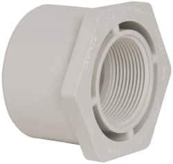 Value Collection - 2-1/2 x 1-1/2" PVC Plastic Pipe Bushing - Schedule 40, Spig x FIPT End Connections - Exact Tool & Supply