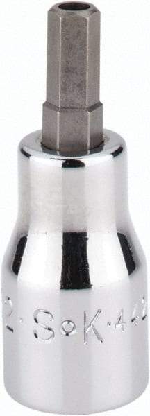 SK - 3/8" Drive, 7/32" Hex Bit Socket - 1-11/16" OAL, Tamper Resistant - Exact Tool & Supply