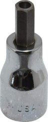 SK - 3/8" Drive, 1/4" Hex Bit Socket - 1-11/16" OAL, Tamper Resistant - Exact Tool & Supply