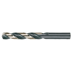 29/64 RHS / RHC HSS 135 Degree Split Point Heavy Duty Jobber Length Drill - Black & Gold - Exact Tool & Supply
