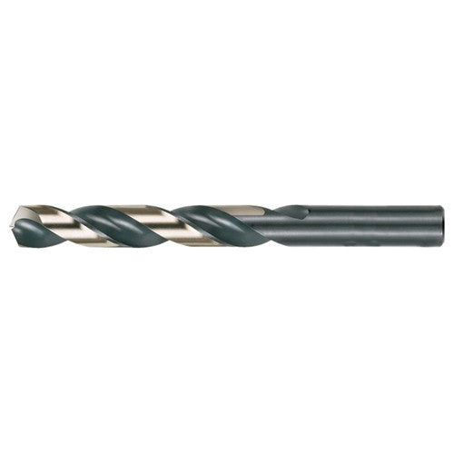 27/64 RHS / RHC HSS 135 Degree Split Point Heavy Duty Jobber Length Drill - Black & Gold - Exact Tool & Supply