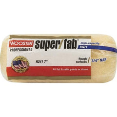 Wooster Brush - 3/4" Nap, 7" Wide Paint Roller - Semi-Rough to Rough Texture, Synthetic Knit - Exact Tool & Supply