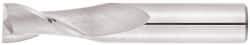 Niagara Cutter - 5/8", 3" LOC, 5/8" Shank Diam, 6" OAL, 2 Flute, Solid Carbide Square End Mill - Single End, Uncoated, Spiral Flute, 30° Helix, Centercutting, Right Hand Cut, Right Hand Flute, Series C230 - Exact Tool & Supply