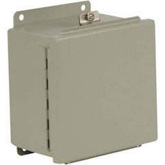 Wiegmann - NEMA 4 Steel Standard Enclosure with Continuous Hinge Cover - Exact Tool & Supply
