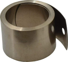 Gardner Spring - 0.014" Thick x 43" Long, 7 Lb Capacity Constant Force Spring - 1" Wide, 1.19" ID of Reflection, 2.14" Initial Extension, 0.187" End Hole Diam - Exact Tool & Supply