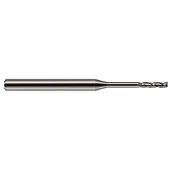 Harvey Tool - 0.045", 0.225" LOC, 1/8" Shank Diam, 2-1/2" OAL, 3 Flute Solid Carbide Square End Mill - Exact Tool & Supply
