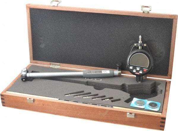 SPI - 1.4 to 2.4", 6" Deep, Electronic Bore Gage - Up to 0.00025" Accuracy, 0.001mm Resolution, Data Output, Includes Indicator - Exact Tool & Supply