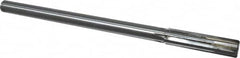 Made in USA - 0.498" Carbide-Tipped 6 Flute Dowel Pin Chucking Reamer - Exact Tool & Supply