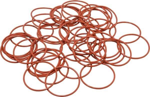 Value Collection - 1-5/16" ID x 1-7/16" OD, Silicone O-Ring - 1/16" Thick, Round Cross Section - Exact Tool & Supply