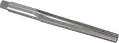 Interstate - 0.45" Small End, 0.617" Large End, 9/16" Shank, 4" Flute, Brown and Sharpe Taper Reamer #5 - Exact Tool & Supply