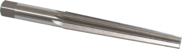 Interstate - 1/2" Small End, 0.682" Large End, 5/8" Shank, 4-3/8" Flute, Brown and Sharpe Taper Reamer #6 - Exact Tool & Supply