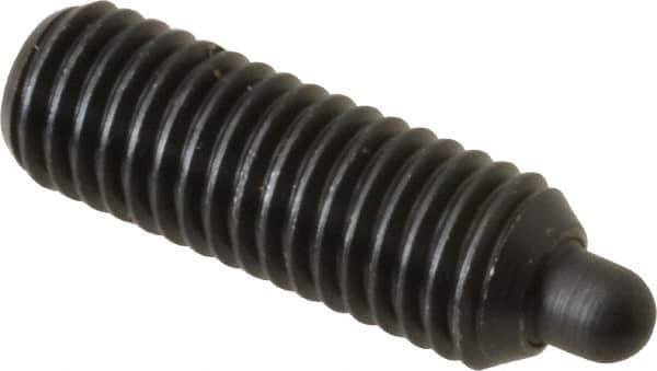 Gibraltar - M10 x 1.5, 29mm Thread Length, 5mm Plunger Projection, Steel Threaded Spring Plunger - 4.72mm Max Plunger Diam, 29mm Plunger Length, 5.47 Lb Init End Force, 14.4 Lb Final End Force, 5mm Hex - Exact Tool & Supply