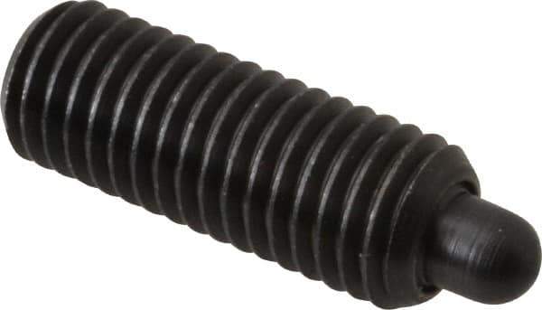 Gibraltar - M12 x 1.75, 32mm Thread Length, 6mm Plunger Projection, Steel Threaded Spring Plunger - 6.3mm Max Plunger Diam, 32mm Plunger Length, 6.55 Lb Init End Force, 17.26 Lb Final End Force, 6mm Hex - Exact Tool & Supply