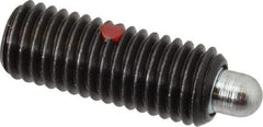 Gibraltar - M12 x 1.75, 32mm Thread Length, 6mm Plunger Projection, Steel Threaded Spring Plunger - 6.3mm Max Plunger Diam, 32mm Plunger Length, 2.7 Lb Init End Force, 9.24 Lb Final End Force, 6mm Hex - Exact Tool & Supply