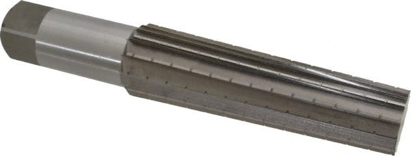 Interstate - 1.4717" Small End, 1.8005" Large End, 1-1/2" Straight Shank, 6-1/4" Flute, 5MT Morse Taper Reamer - Exact Tool & Supply