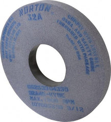 Norton - 14" Diam x 5" Hole x 1-1/2" Thick, K Hardness, 46 Grit Surface Grinding Wheel - Aluminum Oxide, Type 1, Coarse Grade, 1,800 Max RPM, Vitrified Bond, No Recess - Exact Tool & Supply