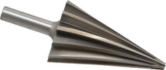 Alvord Polk - 2-17/64" Diam, 1/4" Small End Diam, 1/2" Diam Round Shank, 3-7/8" Flute, Repairman's Reamer - Exact Tool & Supply