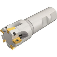 Iscar - 1" Cut Diam, 0.394" Max Depth of Cut, 5.4" OAL, Indexable Square Shoulder End Mill - R8 Taper Shank, 90° Lead Angle, Series Heli2000 - Exact Tool & Supply