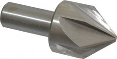 Interstate - 2" Head Diam, 1" Shank Diam, 6 Flute 82° High Speed Steel Countersink - Exact Tool & Supply