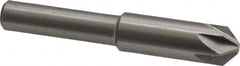 Interstate - 5/16" Head Diam, 1/4" Shank Diam, 6 Flute 90° High Speed Steel Countersink - Exact Tool & Supply