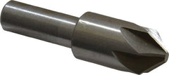 Interstate - 3/4" Head Diam, 1/2" Shank Diam, 6 Flute 90° High Speed Steel Countersink - Exact Tool & Supply