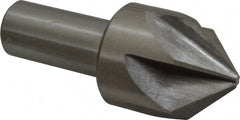 Interstate - 1-3/4" Head Diam, 1" Shank Diam, 6 Flute 90° High Speed Steel Countersink - Exact Tool & Supply