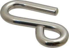 Ronstan - 19/32" Opening, 316 Stainless Steel Electropolished S-Hook - 1,760 Lb Capacity, 5/8" ID, 3/8" Wire, 3-7/16" OAL - Exact Tool & Supply