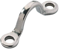 Ronstan - 15/32" Rope Guide/Eye Strap - 1-3/4" Between Centers, 316 Stainless Steel, Electropolished - Exact Tool & Supply