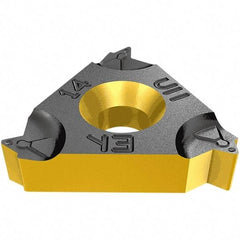 Iscar - 16ER External Right Hand 19 Whitworth Laydown Threading Insert - Grade IC908, TiAlN Coated Carbide, 9.53mm Inscribed Circle - Exact Tool & Supply