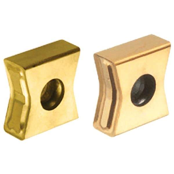Iscar - LNKX1506 Grade IC810 Carbide Milling Insert - AlTiN/TiN Finish, 0.5465" Thick, 0.8mm Corner Radius - Exact Tool & Supply