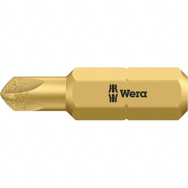 Wera - 1/4" Drive, #4 Torq-Set Screwdriver Bit - 1" OAL - Exact Tool & Supply