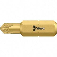 Wera - 1/4" Drive, #4 Torq-Set Screwdriver Bit - 1" OAL - Exact Tool & Supply