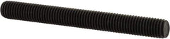 Value Collection - 1/4-28 2-1/4" OAL Fully Threaded Stud - Carbon Steel, Plain Finish - Exact Tool & Supply